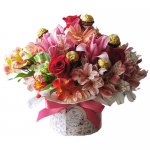 Box de flores y Ferreros Rocher