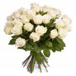 Ramo de 24 rosas blancas importadas